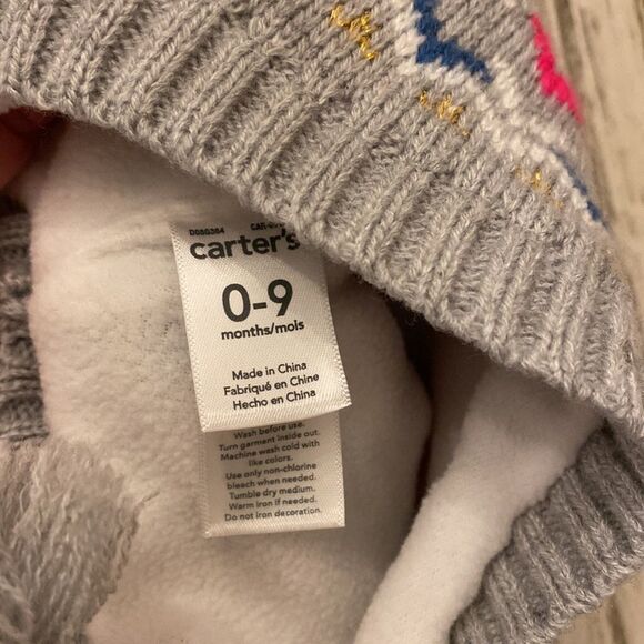 CARTERS 0-9 Month Winter Hat - Picture 5 of 5